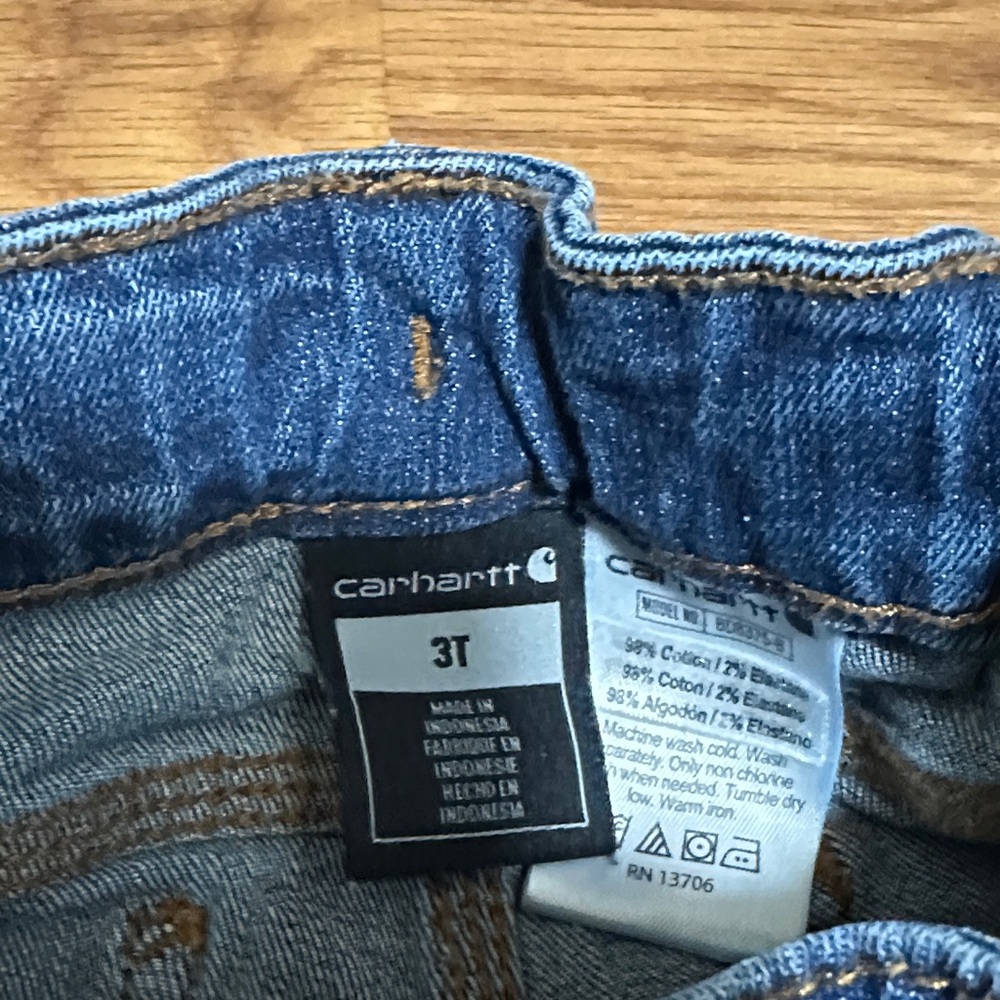Carhartt Kids Dark Blue Jeans - Picture 3 of 4